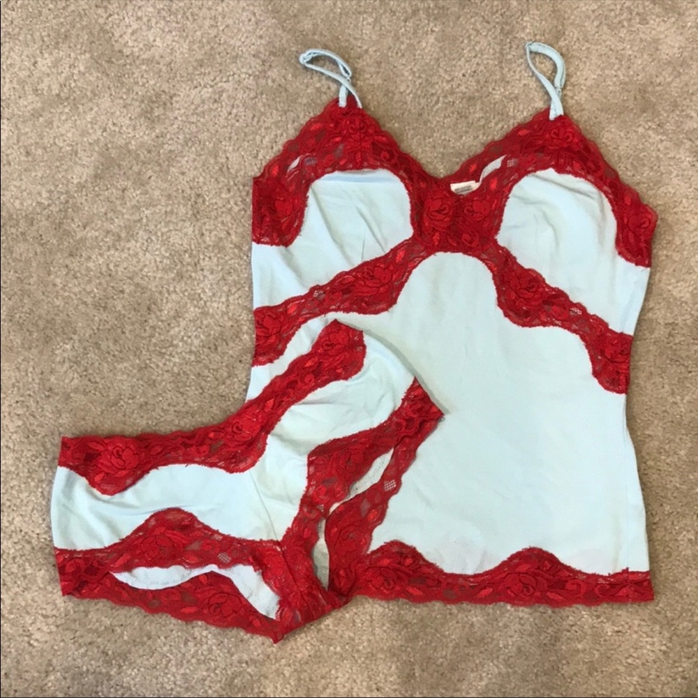 Mary Green 2 piece Camisal & boy shorts 90’s
